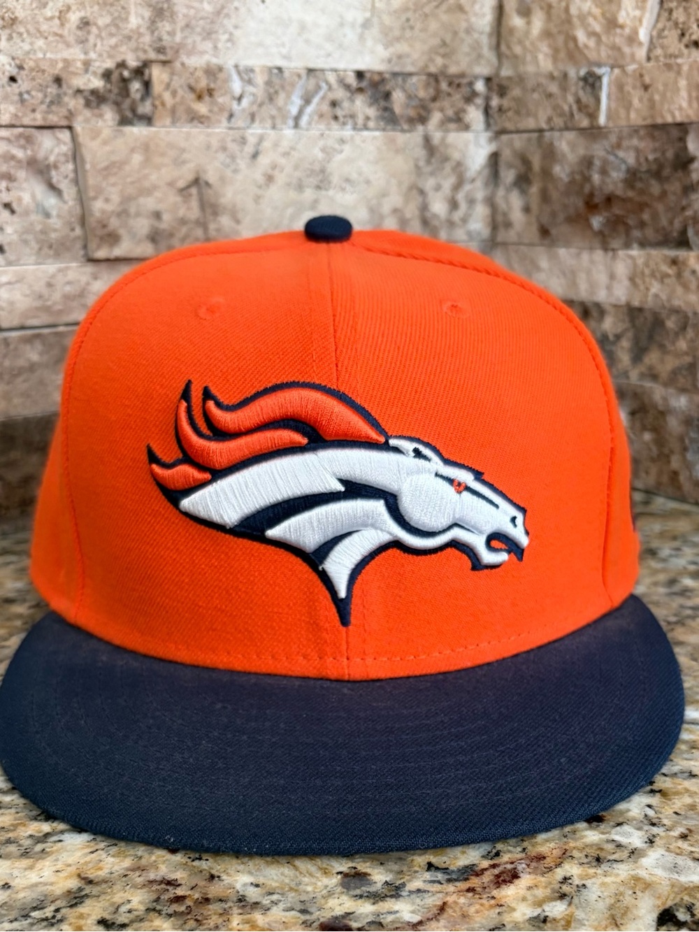 Denver Broncos Orange and Navy Fitted Cap